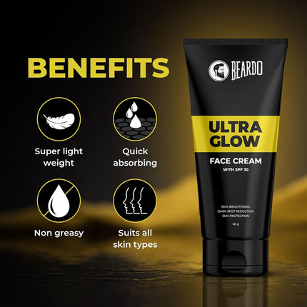Beardo Ultraglow All in One Face Cream For Men with SPF 30, 60g
