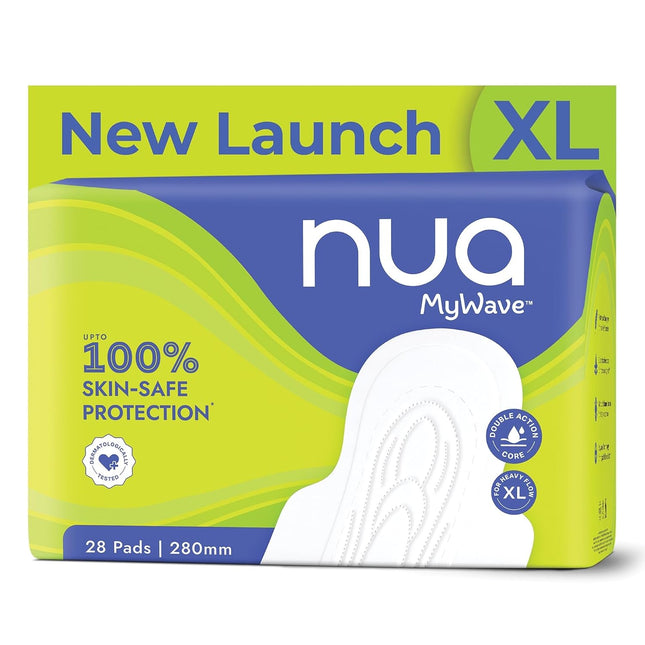 Nua MyWave XL Sanitary Pads Pack of 28 | 280 mm