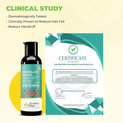 Avimee Herbal Keshpallav Hair Oil for Hair Growth-100ml