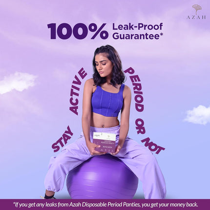 AZAH Periods Panty Women 12 Hrs Protection-Pack of 4