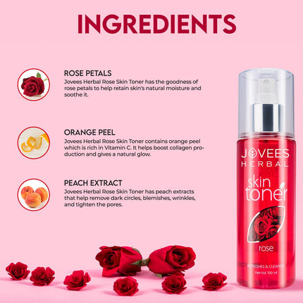 Jovees Herbal Rose Skin Toner For Normal to Dry Skin -200ml