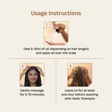 Vedix Niryath Root Stimulating Ayurvedic Hair Oil -100ml