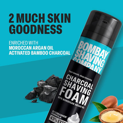 Bombay Shaving Company Charcoal Shaving Foam for Men, 425g