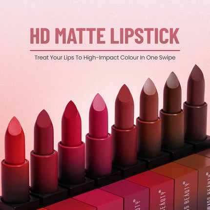 Swiss Beauty Hd Matte Pigmented Smudge Proof Lipstick-3.4g