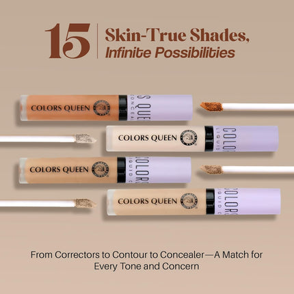 Colors Queen Conceal & Reveal Liquid Concealer with Jojoba Seed Oil
