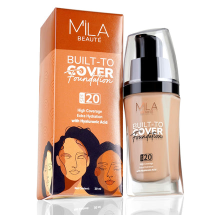 Mila Beauté Built to Cover Liquid Foundation -30ml