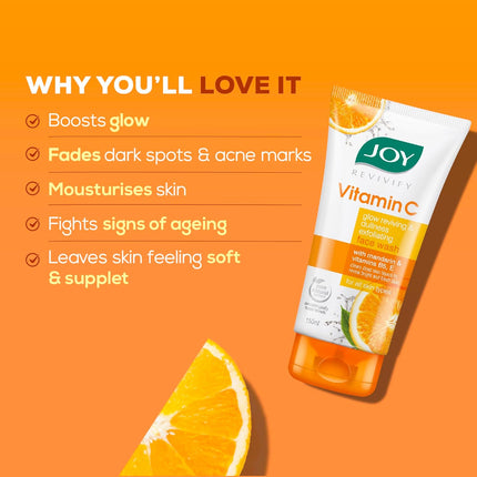 Joy Vitamin C Face Wash For Bright and Glowing Face 150ml x 2
