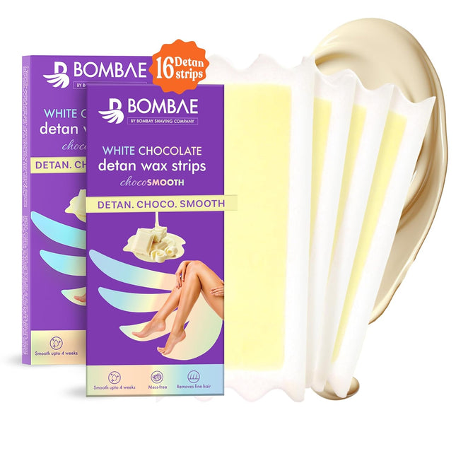 Bombae Choco Wax Strip for Women | 1 Pack (20 Strips)