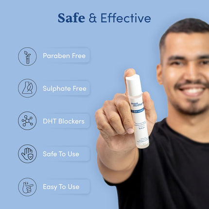 Man Matters Advanced Beard&Hair Serum Roll On 25Ml With Derma Roller 0.5 Mm