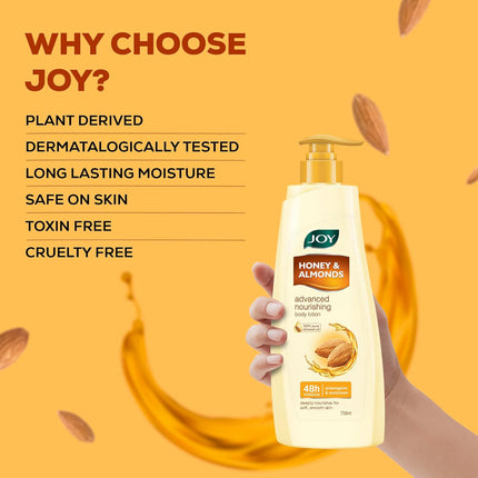 Joy Honey & Almonds Advanced Nourishing Lightweight Winter Body Lotion 750ml