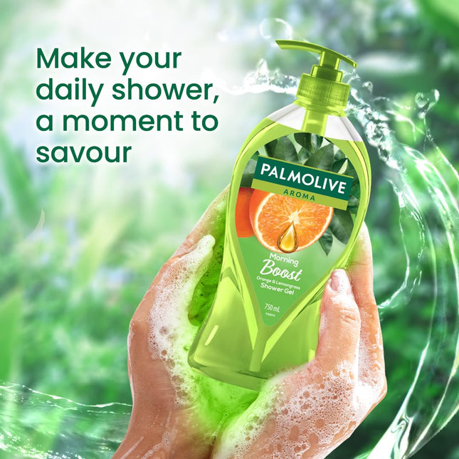 Palmolive Aroma Morning Tonic Body Wash, 750ml Shower Gel