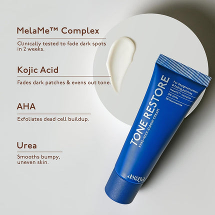 Asaya Tone Restore | Advanced Pigmentation Cream with MelaMe™ Complex | 50g