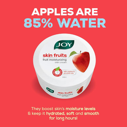 Joy Skin Fruits Moisturizing Skin Cream With Apple, Jojoba & Almond Oil (500ml)
