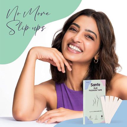 Sanfe Flix Fashion & Fabric Tape, 36 Piece Double Sided Body Tape