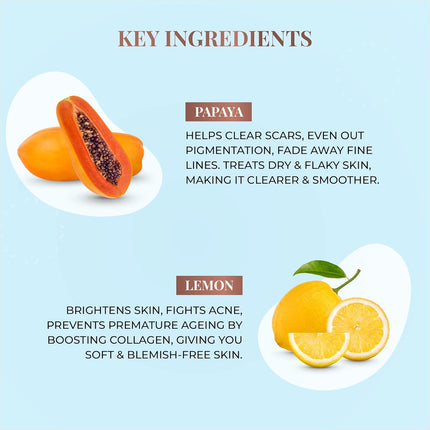 Just Herbs Brightening Foaming Face Wash With Vitamin C, Papaya and Lemon-100ml