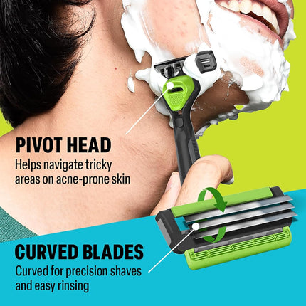 Bombay Shaving Company Sensi Smart 3 Value Pack (Handle + 3 Blades Cartridge)