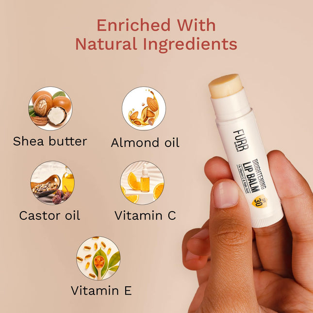 FURR 1% Vitamin C & Kojic Acid Brightening Lip Balm with SPF 30