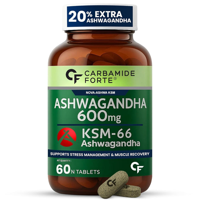 Carbamide Forte Ashwagandha KSM66 600mg - 60 Tablets