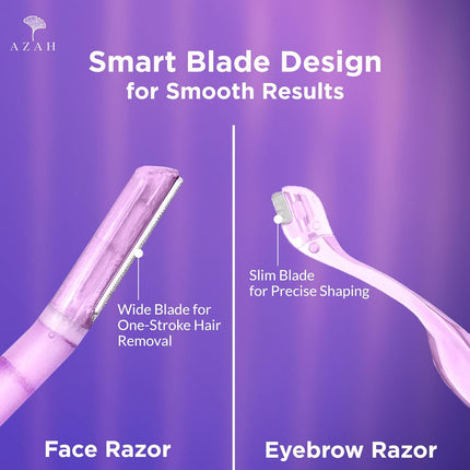 Azah Face & Eyebrow Razor Combo Facial Hair Removal Pack of 1