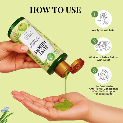 Just Herbs 8 in 1 Root Nourishing Amla Neem Hair Fall Control Shampoo-200ml