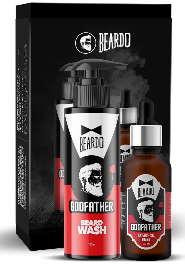 BEARDO Godfather Combo Beard Oil and Beard Wash Men