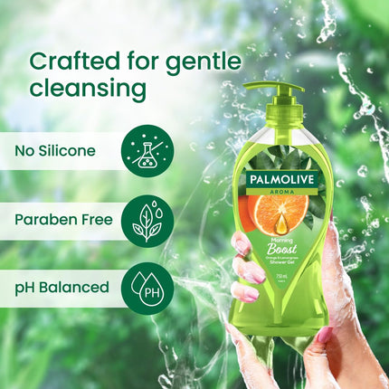 Palmolive Aroma Morning Tonic Body Wash, 750ml Shower Gel