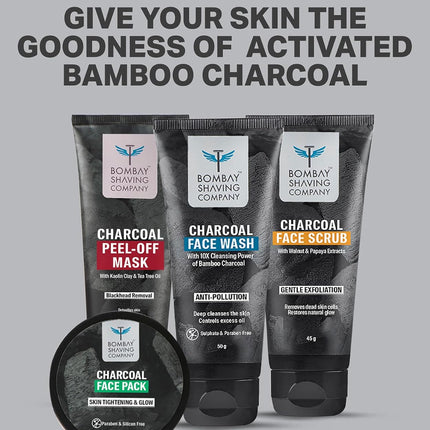 BOMBAY SHAVING COMPANY Charcoal Facewash for Men | 150g x 2