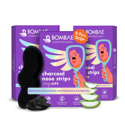 Bombae Charcoal Nose Strip (Pack of 3)