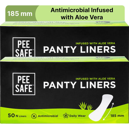 Pee Safe Panty Liners 100 Liners | 185mm Long (Large Size)