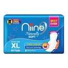 Niine Naturally Soft Ultra Thin XL Sanitary Pads (Pack of 1, 40 Pads) | 282mm