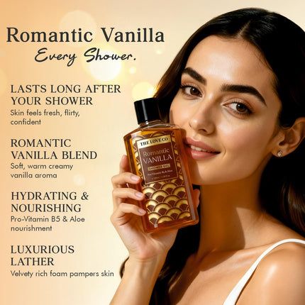 THE LOVE CO. Romantic Vanilla Body Wash - 100ml