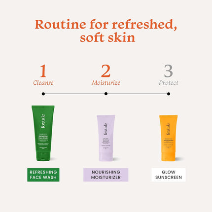 Foxtale Refreshing Face Wash 100ml + Foxtale Nourishing Moisturizer 50ml