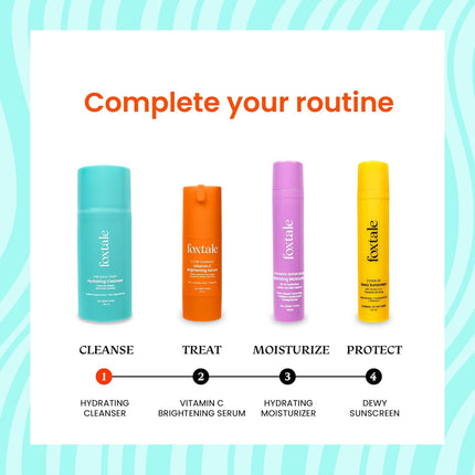 Foxtale Gentle Hydrating Face Wash with Hyaluronic Acid, Vitamin B5 All Skin Types | 100 ml