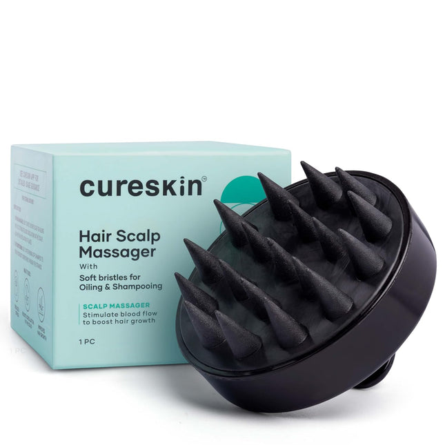 Cureskin Head Massager with Medical-Grade Silicone Bristles