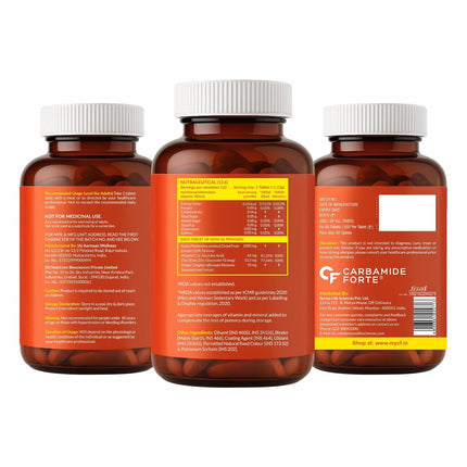 Carbamide Forte Natural Vitamin C Supplements-120 Tablets