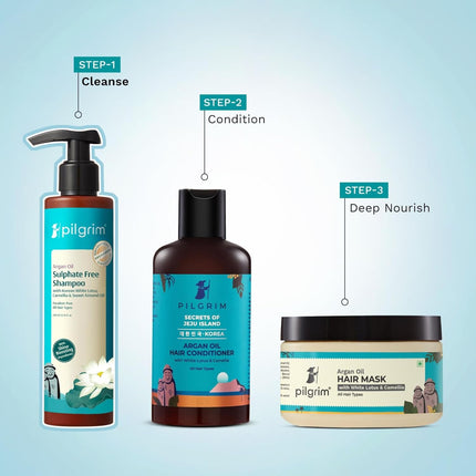 Pilgrim Mild Sulphate Free Shampoo (Argan Oil)-200ml