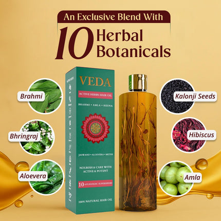 Veda Ayurvedic Cold Pressed Hair Oil | 200ml