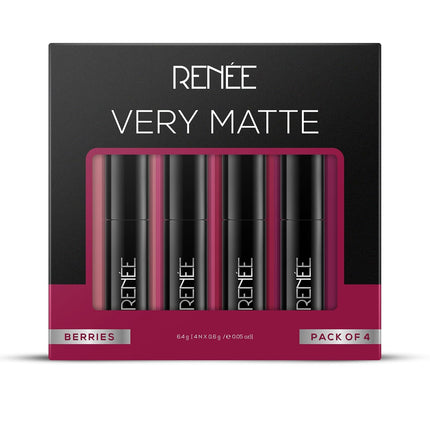 RENEE Very Matte Lipsticks -Pack of 4