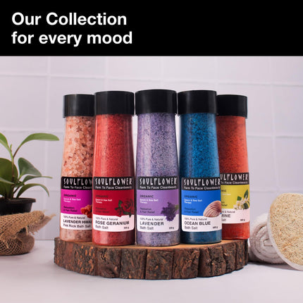 Soulflower Epsom Bath Salt Rose Geranium-500g