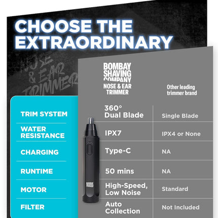 Bombay Shaving Company Nose & Ear Trimmer for Men
