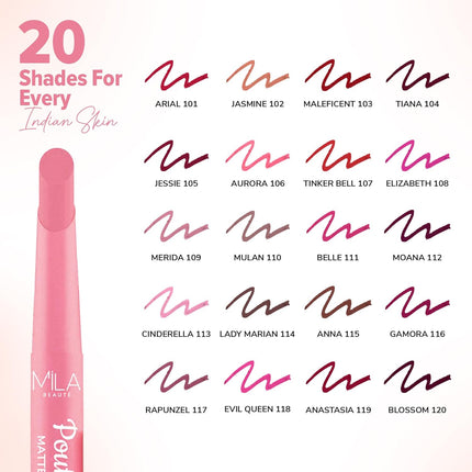 Mila Beauté Pout It Out Matte Lip Crayon-1.25g