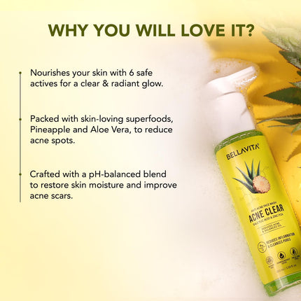 BELLAVITA Anti-Acne Face Wash -100 ml