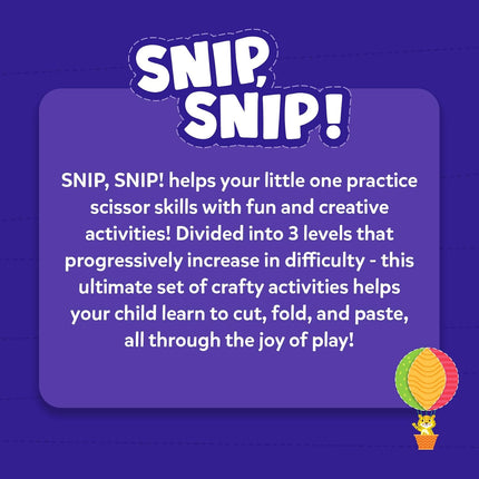 Skillmatics Scissor Skills Activity Book - Snip, 25 Fun Cutting & Creative Activities for Kids Ages 3 to 7