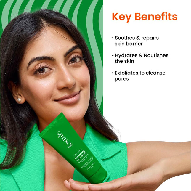 Foxtale Refreshing Face Wash for Deep Cleansing with Niacinamide - 100 ml