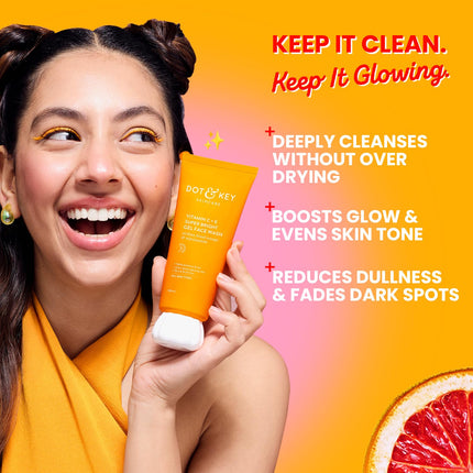 DOT & KEY Vitamin C + E Super Bright Gel Face Wash-100ml