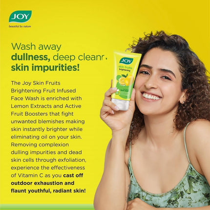 Joy Skin Fruits Lemon Face Wash For Normal to Oily Skin 150ml x 2