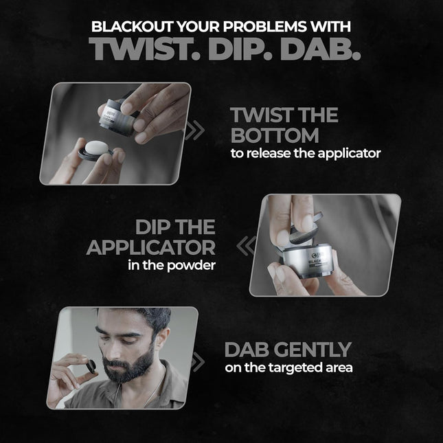 Beardo Blackout Hair Powder 4g - Black