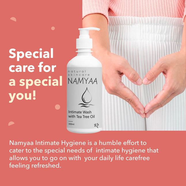 Namyaa Natural Intimate Wash With Tea Tree Oil -300ml