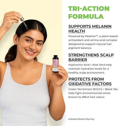 Avimee Herbal Scalptone Grey Hair Serum with Hyaluronic Acid & Caffeine For All hair types | 25 ml