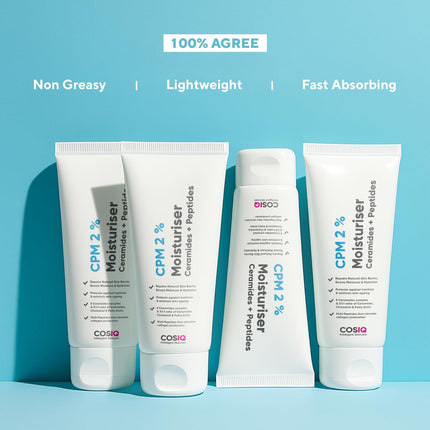 Cos-IQ CPM 2% Ceramides Moisturizer with Peptides | 100ml